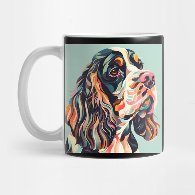 70s English Cocker Spaniel Vibes: Pastel Pup Parade by NatashaCuteShop